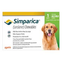 

Simparica Chewables For Dogs 44.1-88 Lbs Green 1 Pack